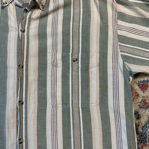 Vintage Northern Elements Striped Button-up Shirt Medium - Picture 5 of 5